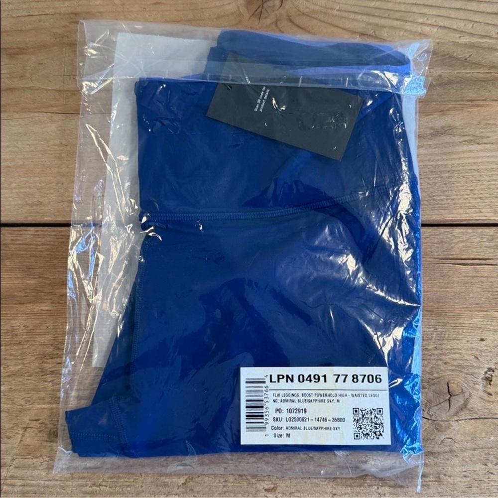 NWT- Fabletics Boost PowerHold HW Legging -ADMIRAL BLUE/ SAPPHIRE SKY(27”inseam) - Picture 5 of 9